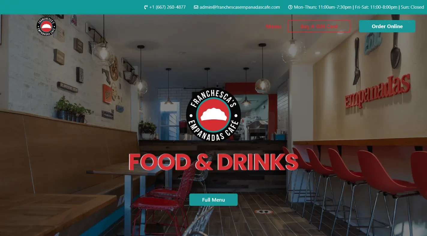 Franchescas Empanadas Cafe